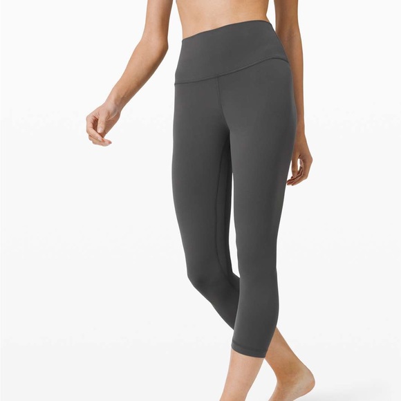lululemon athletica Pants - Lululemon Align Crop Leggings in Graphite Grey size 6